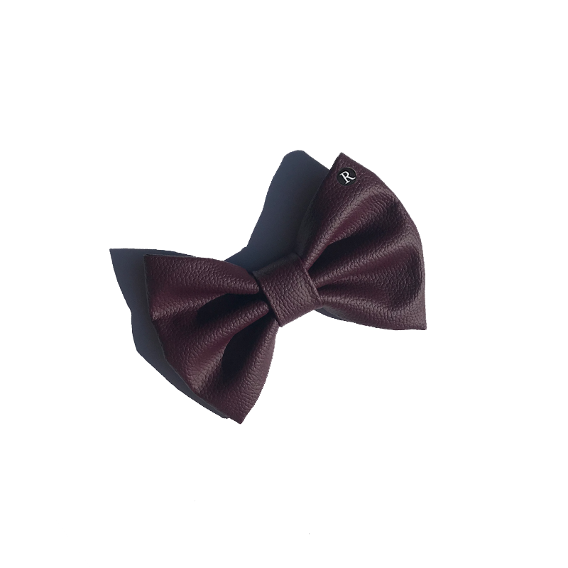 'Garnet' Pleather Bowtie