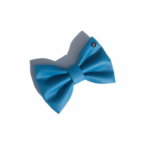 'Sky Blue' Pleather Bowtie