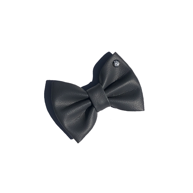 'Stone' Pleather Bowtie