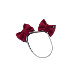 'Red Velour' Hairbows